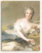 Jjean-Marc nattier Anne Henriette of France represented as Flora